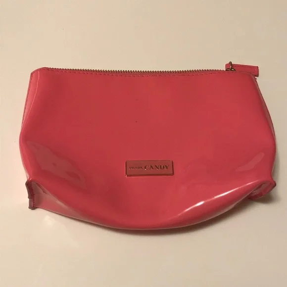 Prada Bags Prada Candy Gloss Pink Glossy Cosmetic Makeup Bag